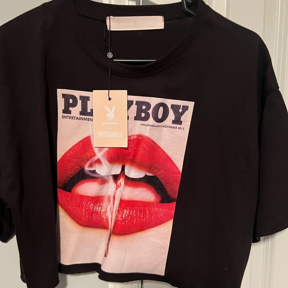BRAND NEW Playboy x Missguided crop top